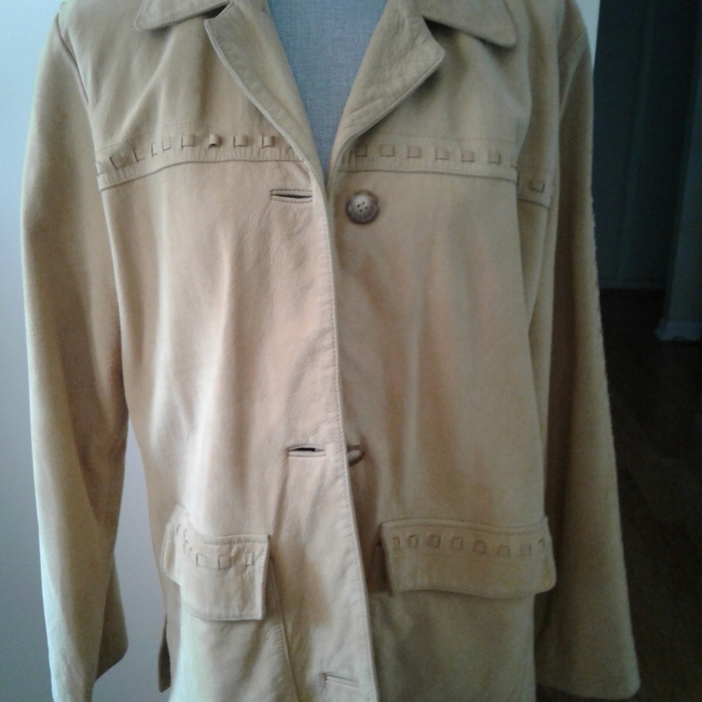 Yellow leather jacket